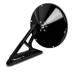 65-73 Mustang Kinetic Billet Side View Mirror, Black Powder Coated