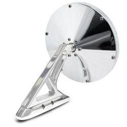 65-73 Mustang Kinetic Billet Side View Mirror, Polished and Coated