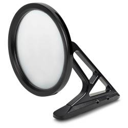 65-73 Mustang Kinetic Billet Side View Mirror, Matte Black Coated