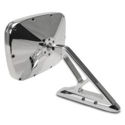 65-73 Mustang Kinetic Billet Side View Mirror, Polished and Coated