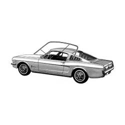 Dynacorn | Mustang Parts - 1968 Mustang Fastback Door Roof Rail Trim and Seal Kit - Image 5