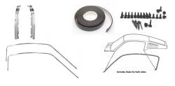 Dynacorn | Mustang Parts - 1968 Mustang Fastback Door Roof Rail Trim and Seal Kit - Image 1