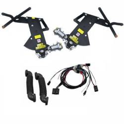 64 - 66 Mustang Front Power Window, All Body Styles, Black Switches, Door Mount