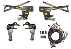 69 - 70 Mustang Coupe or Convertible Power Window Kit, Black Switches, Door Mount