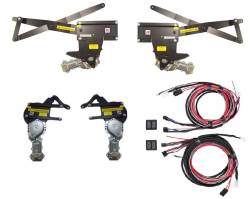 69 - 70 Mustang Coupe or Convertible Power Window Kit, Black Switches, Console Mount