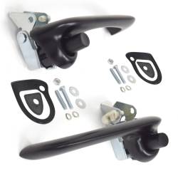 All Classic Parts - 65 - 66 Mustang, 69 - 70 Mustang Outside Door Handle Assembly, BLACK, PAIR - Image 2