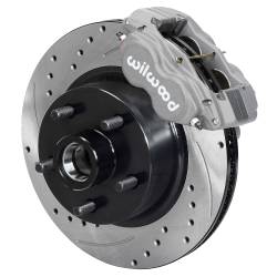 70 - 73 Mustang Wilwood Front Dynalite Brake Kit, Drilled/Slotted