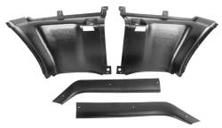 69-70 Mustang Fastback Rear Interior Quarter Trim Panels, Fold Down Seat