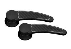 March Performance Pulleys - 1965 - 1966 All Or 1967 Std Interior Mustang Door Handles, Carbon Fiber - Image 3