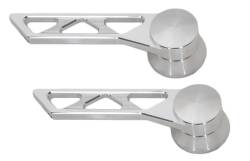 1965 - 1966 All Or 1967 Std Interior Mustang Door Handles, Triangle Slotted Design