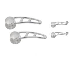 1965 - 1966 All Or 1967 Std Interior Mustang Door and Crank Handle Set, Slotted Design