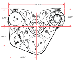 March Performance Pulleys - March Performance Style Track Serpentine Front Drive System, 289/302/351W Engines - Image 7