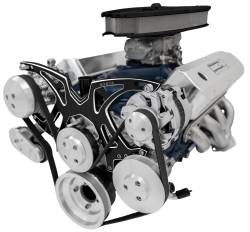 March Performance Pulleys - March Performance Style Track Serpentine Front Drive System, 289/302/351W Engines - Image 5