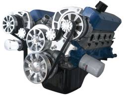 March Performance Evolution 351C Engine Serpentine front Drive shown with NO power steering