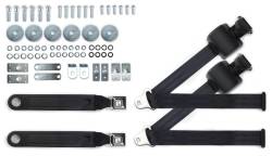 65 - 73 Mustang Shoulder Belt, Push Button Buckles, Bucket Seats, Choose Color