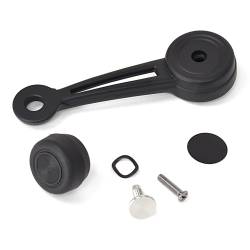 All Classic Parts - 68-69 Mustang Door or Quarter Window Black Handle and Knob, (Standard Door Panel) - Image 2