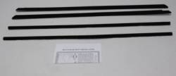 64 1/2 - EARLY 65 Mustang Window Channel Strip Set, Concours (Fastback)