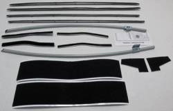 64 1/2 - 66 Mustang Window Deluxe Felt kit, Concours (Coupe & Convertible)
