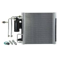 1965-66 Mustang Modified Condenser Kit with Passenger Side Drier and Lines