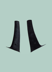 Miscellaneous - 71 - 73 Mustang Fastback Quarter Glass Pillar Trim, ABS, Made in the USA - Image 2