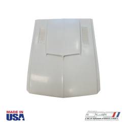 1967 Mustang Shelby Styled Dual Scoop Fiberglass Hood with Louvers