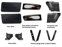 65 - 66 Mustang COUPE Interior Panel Kit, ABS