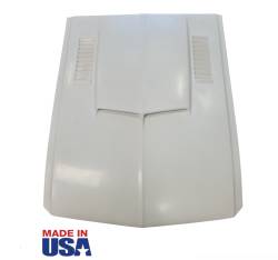 1967 Mustang Shelby Styled Dual Scoop Fiberglass Hood with Louvers