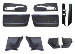 67 - 68 Mustang Coupe Interior Panel Kit, ABS, Vinyl Wrapped