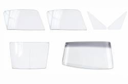 67-68 Mustang Fastback Complete Window Glass Set, Clear