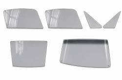 67-68 Mustang Fastback Complete Window Glass Set, Smoke