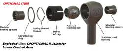 Optional R-Joint (upgrade over Polyurethane Bushings) for Lower Control Arms