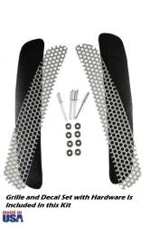 Stainless Grille and Black Out Decal Kit for 1968 Mustang CA Special Side Scoops