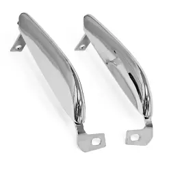 1964 - 1966 Mustang Front Bumper Guards, Chrome, Pair