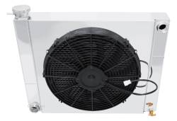 Triple Pass Radiator with Shroud and Fan for 5.0 Coyote Engine Swaps