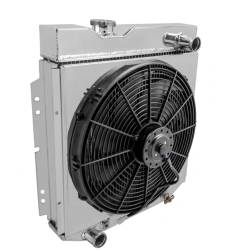 65-66 Mustang 5.0 Coyote Swap Radiator with Single 16 Inch Fan