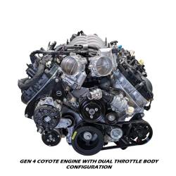 Gen 4 Coyote Engine with Dual Throttle Body Configuration, Front Drive Kit