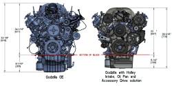 Holley - Godzilla 7.3L High-Mount Engine Accessory Drive - With Holley Swap Oil Pan and Pump - Image 8