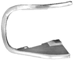 70 Mustang Fender Extension Molding Right Hand