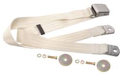 65-73 Mustang White Seat Belt