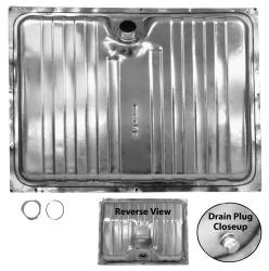 69 Mustang Gas Tank Stainless with Drain Plug