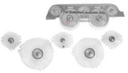 67-68 Mustang Instrument Bezel Lens 5 Piece Set
