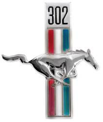 68 Mustang Emblem Running Horse 302 Right Hand Passenger Side