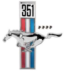 67-68 Mustang Running Horse 351 Emblem Left Hand