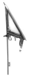 67 Mustang Left Hand Vent Window Assembly with Clear Glass