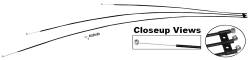 67-68 Mustang Heater Control Cable