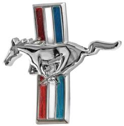 65-66 Mustang Curved Glove Box Emblem