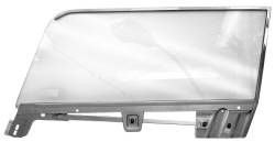 67-68 Mustang Left Hand Door Glass and Frame, Coupe