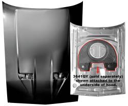 71-73 Mustang Hood NASA Scoop Style