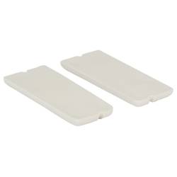 70 Mustang Deluxe Door Panel Pull Cup Inserts White