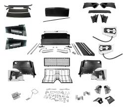 67-68 Mustang Coupe to Fastback Fold Down Seat Rear Interior Kit